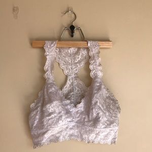 White lace bra